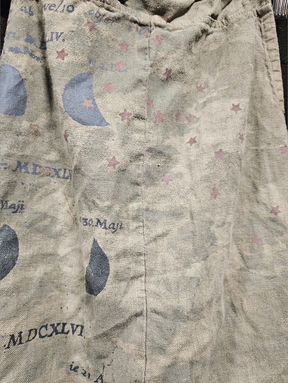 Blue Fish Linen Celestial MERCURY PHASES Midlayer Pinafore Dress | Lagenlook - Picture 11 of 12